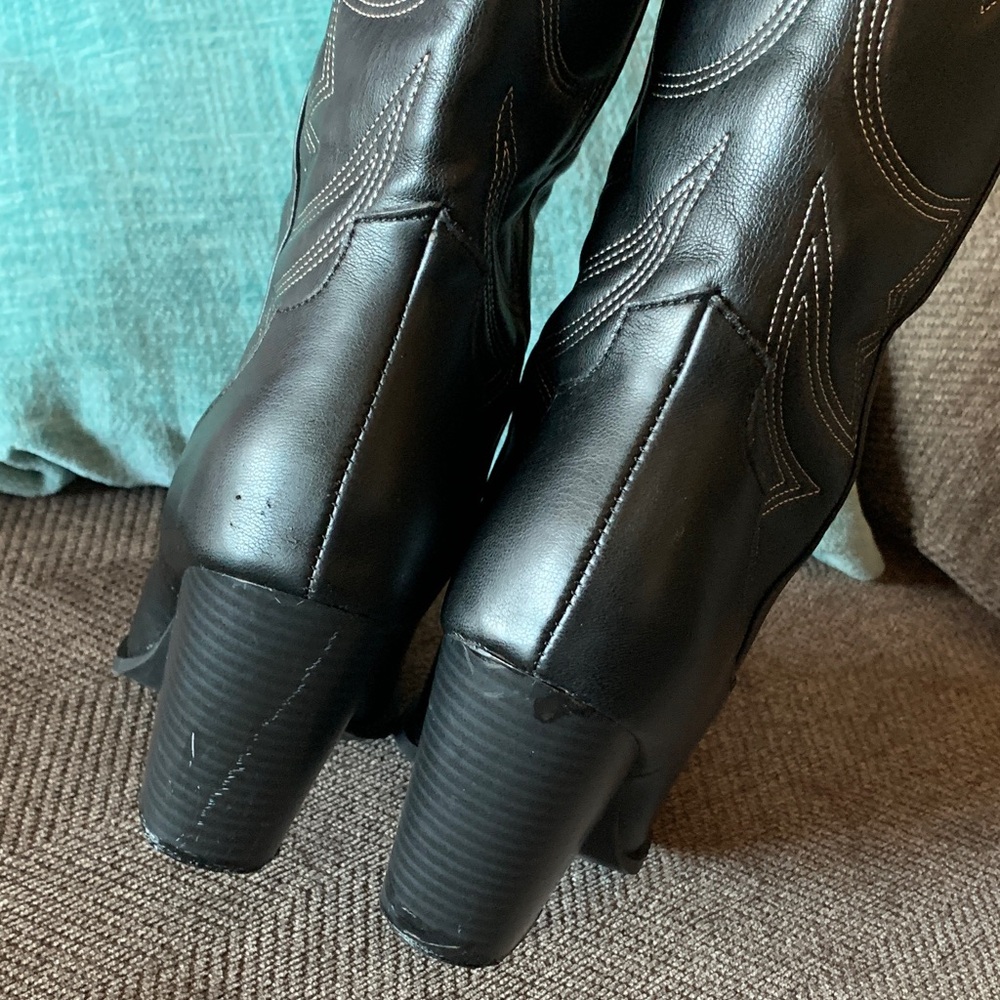 Steve Madden lasso Lincoln Western Leather Boots sz 5.5 - Picture 5 of 8